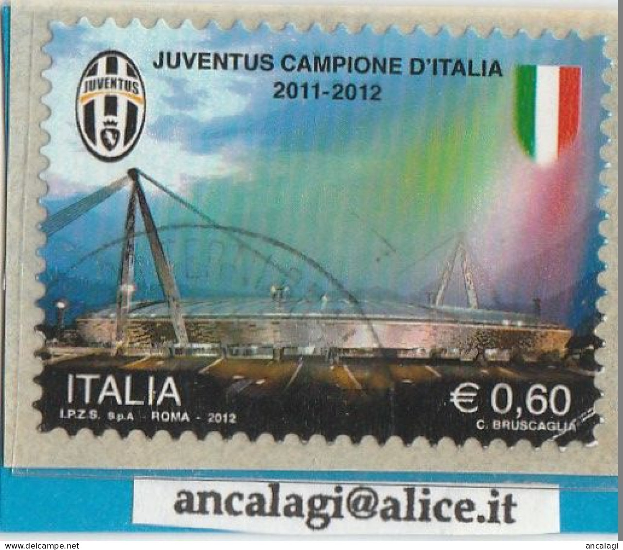 USATI ITALIA 2012 - Ref.1213A "JUVENTUS CAMPIONE D'ITALIA" 1 Val. - - 2011-20: Afgestempeld