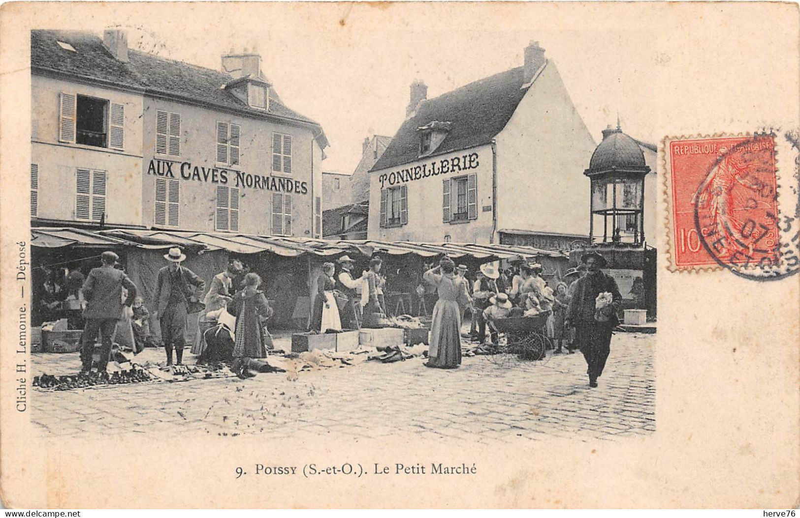POISSY - Le Petit Marché - 1907 - Poissy