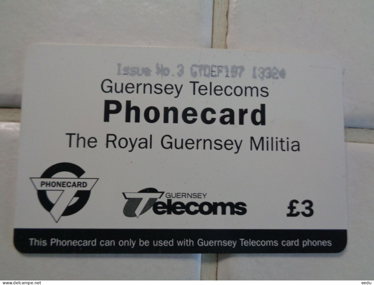 Guernsey Phonecard - Jersey E Guernsey