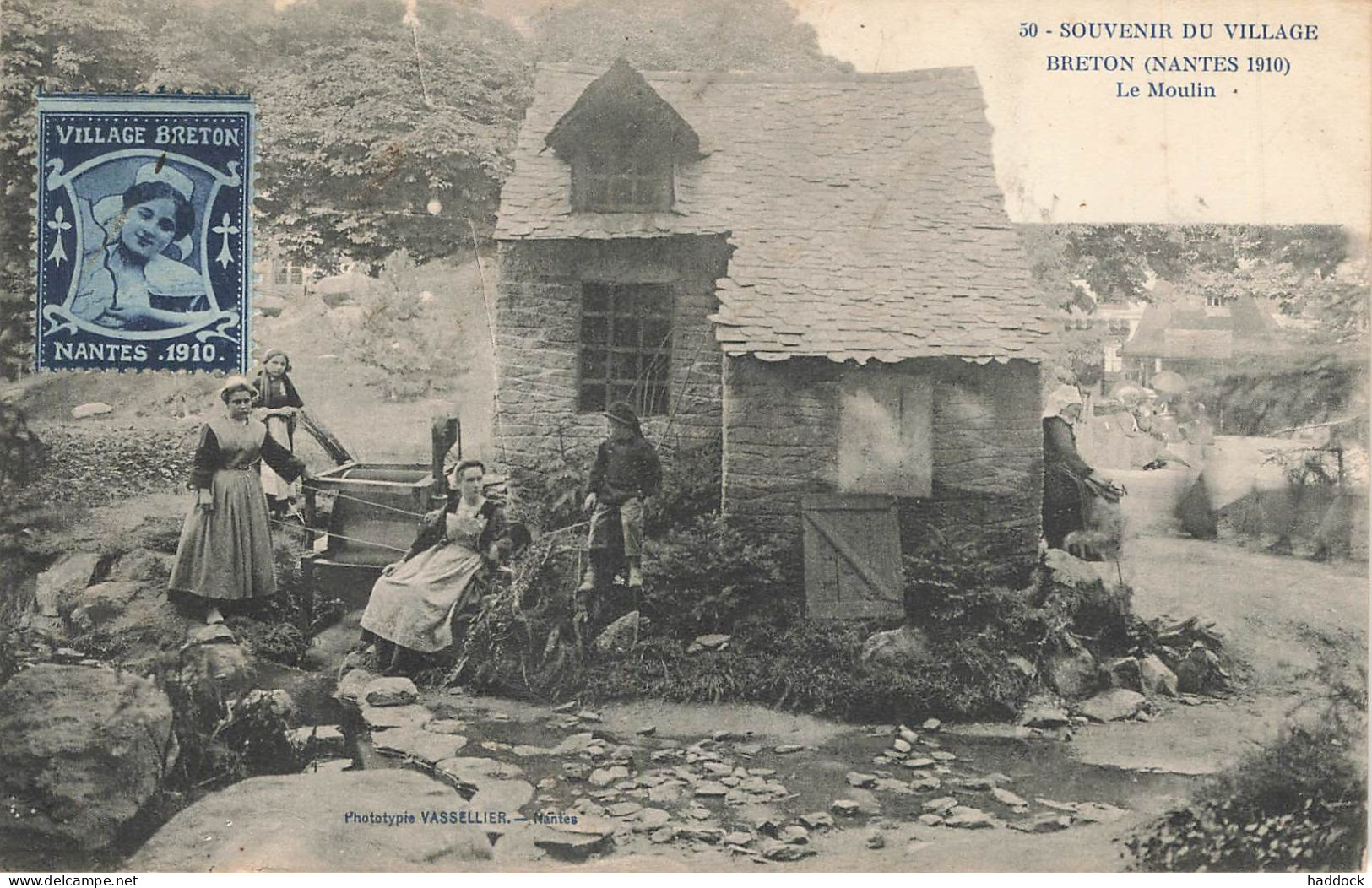 NANTES : SOUVENIR DU VILLAGE BRETON (NANTES 1910) - LE MOULIN - Nantes