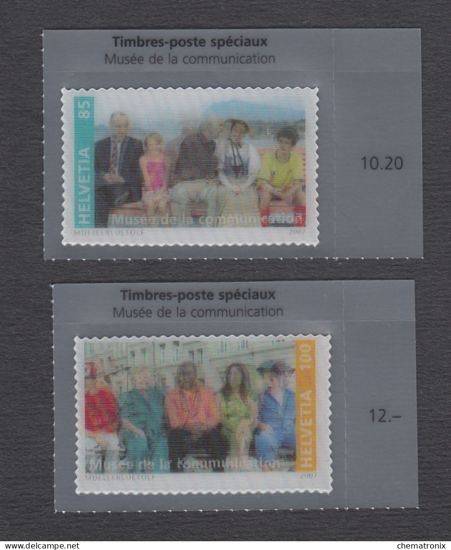 Suiza / Switzerland 2007 - Michel 2014-2015 - Block Of 4 (corner Of Sheet) ** MNH - Unused Stamps