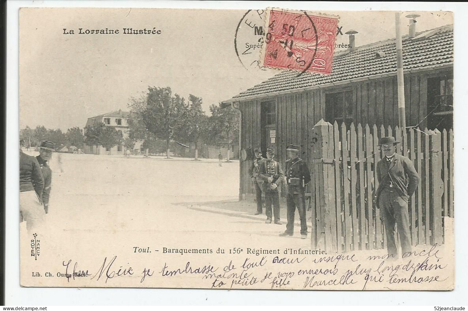 Barraquements Du 156ème Régiment D'Infanterie Assez Rare   1904    N° - Toul