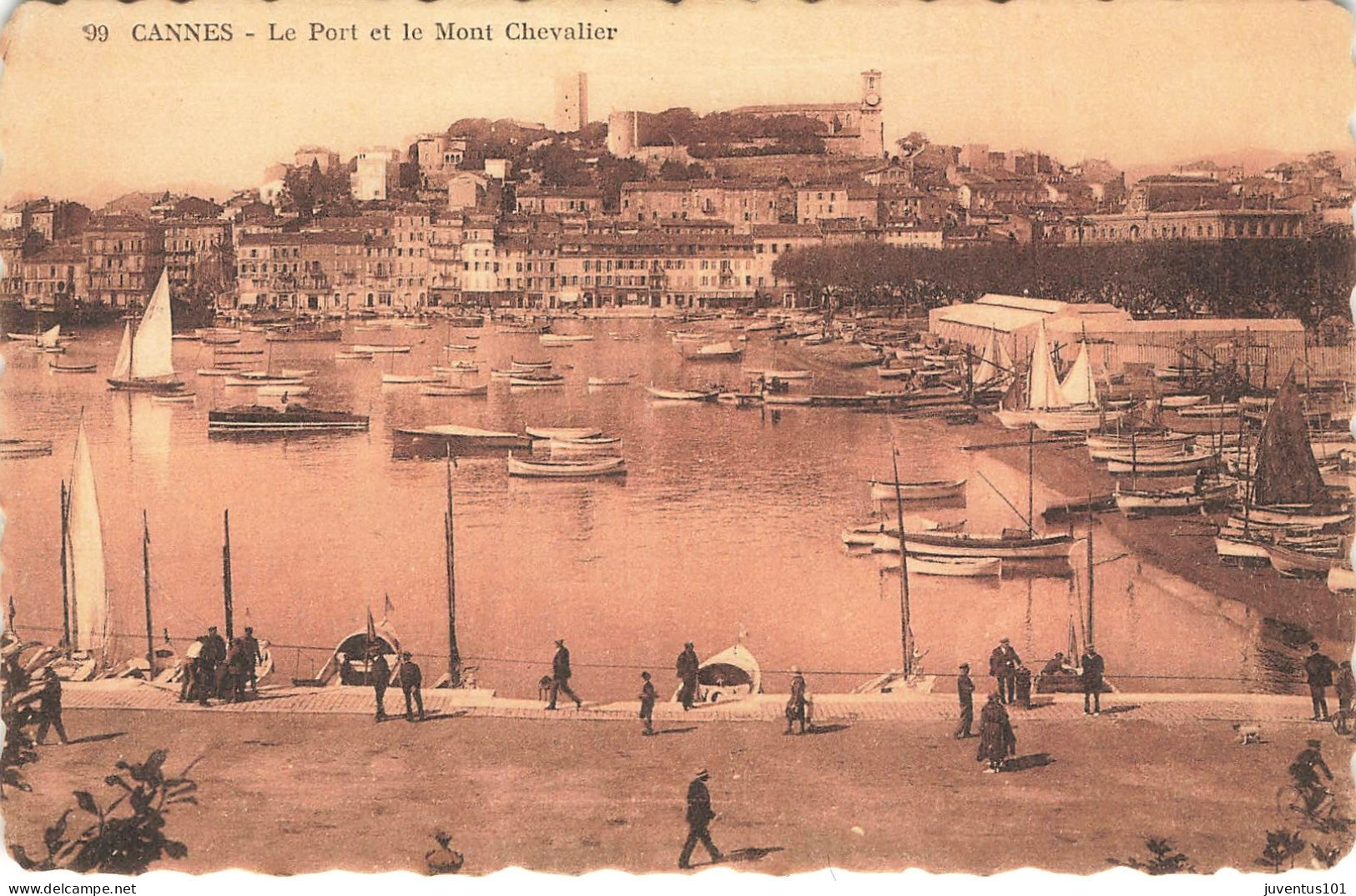 CPA Cannes-Le Port Et Le Mont Chevalier-99-RARE Visuel      L2869 - Cannes