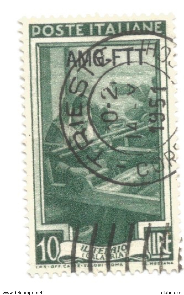 (COLONIE E POSSEDIMENTI) 1950-1954, TRIESTE, AMG-FTT, ITALIA AL LAVORO - 5 Francobolli Usati - Used