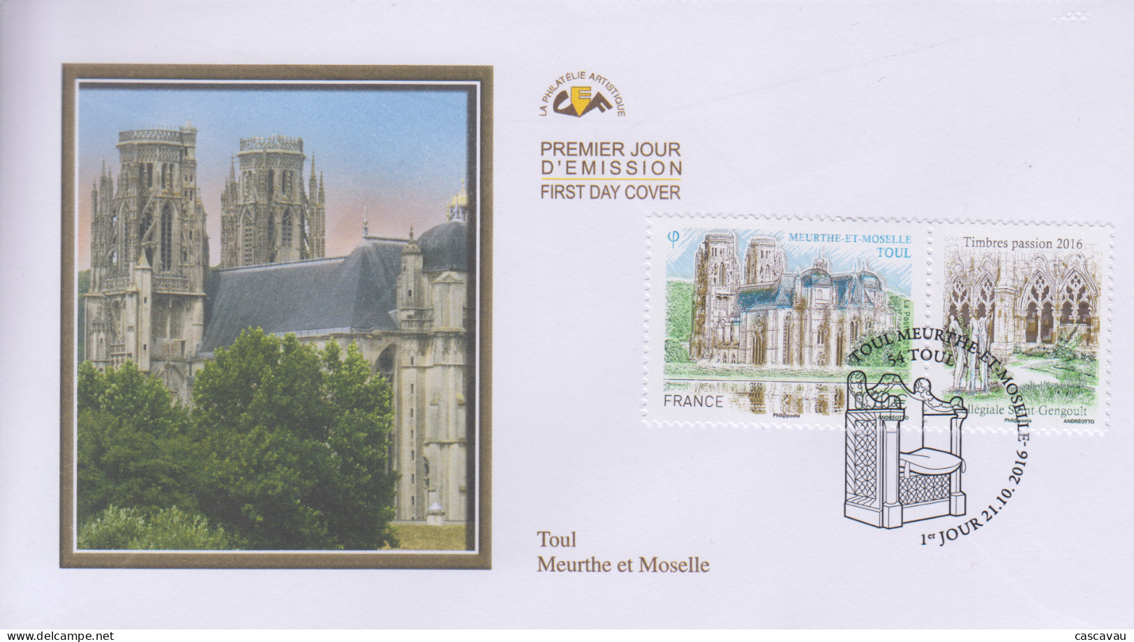 Enveloppe  FDC   1er  Jour   FRANCE    TOUL     Meurthe  Et   Moselle   2016 - 2010-2019