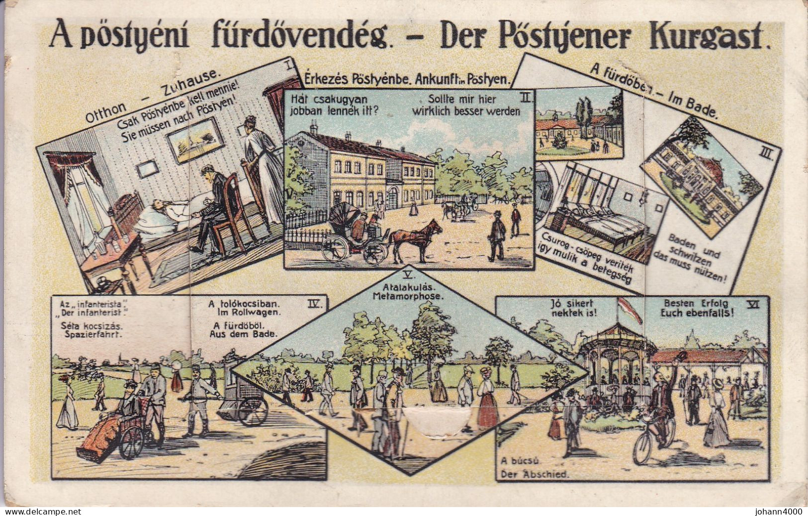 Der Pöstyener Kurgast   Jahr 1915 - Hungary