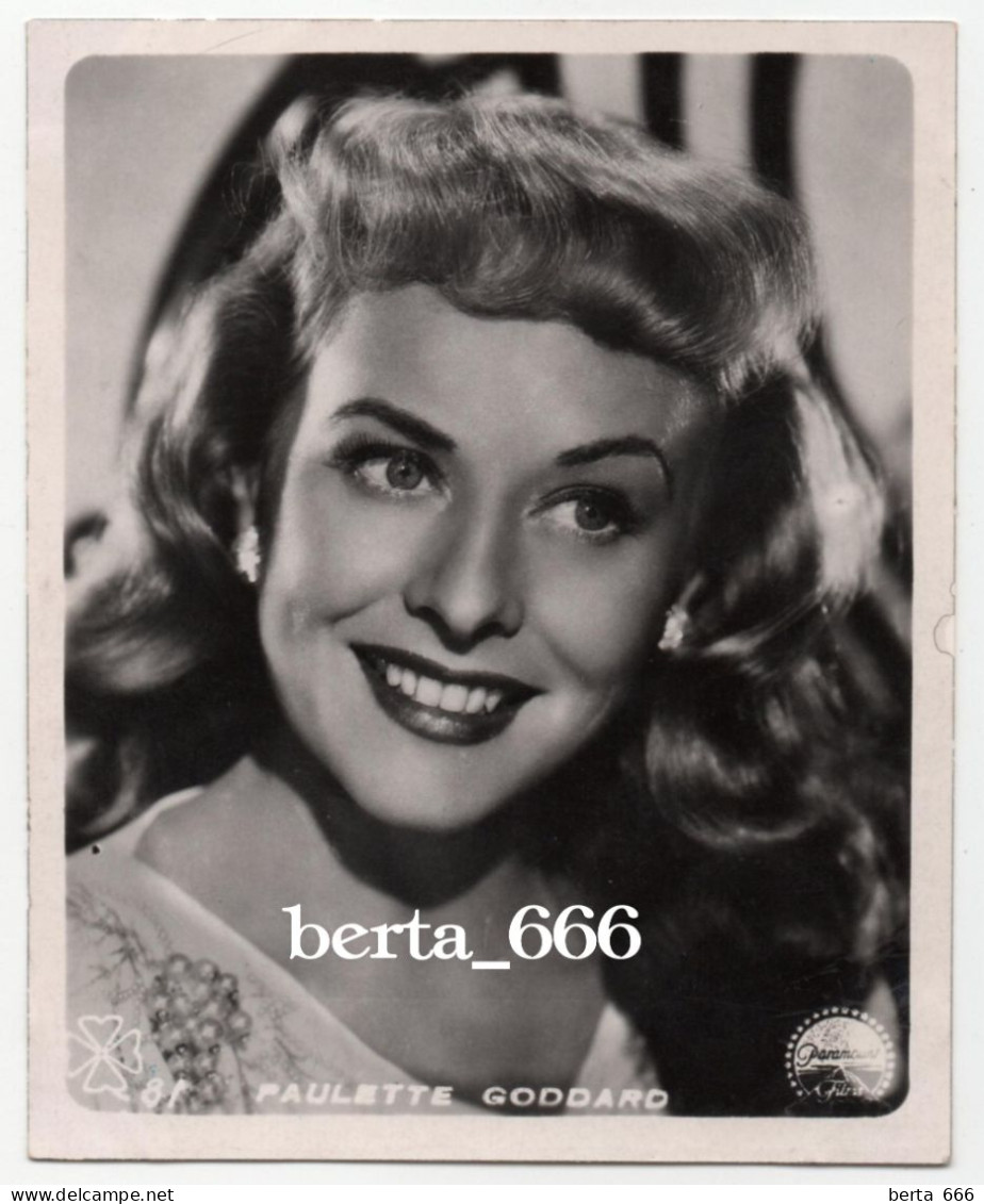 Paulette Goddard Actress Original Real Photo - Célébrités