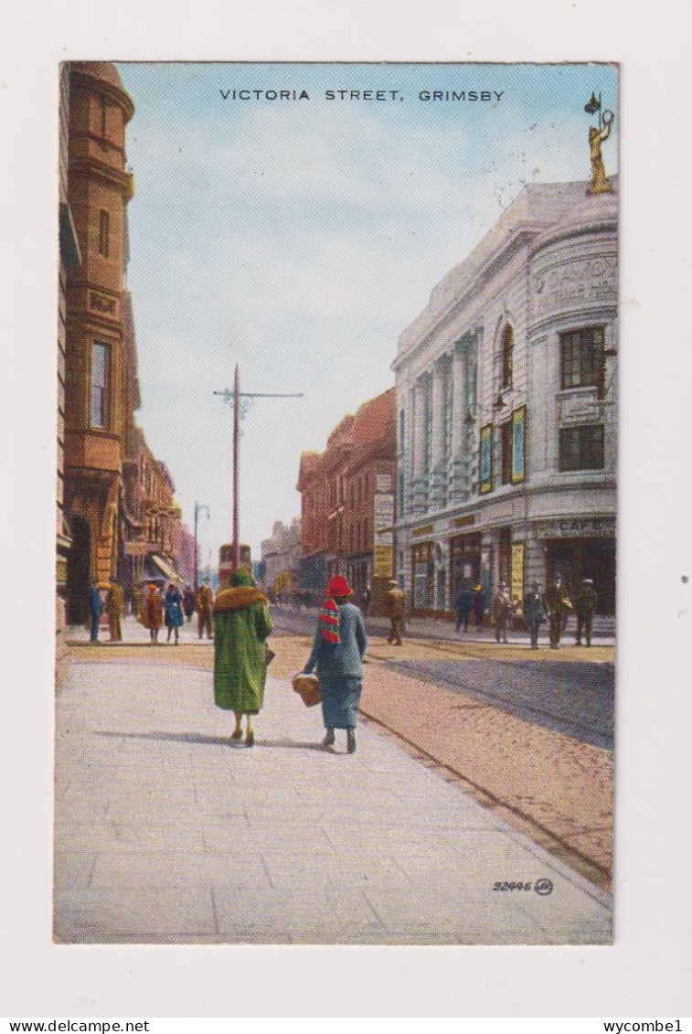 ENGLAND - Grimsby Victoria Street Used Vintage Postcard As Scans - Altri & Non Classificati