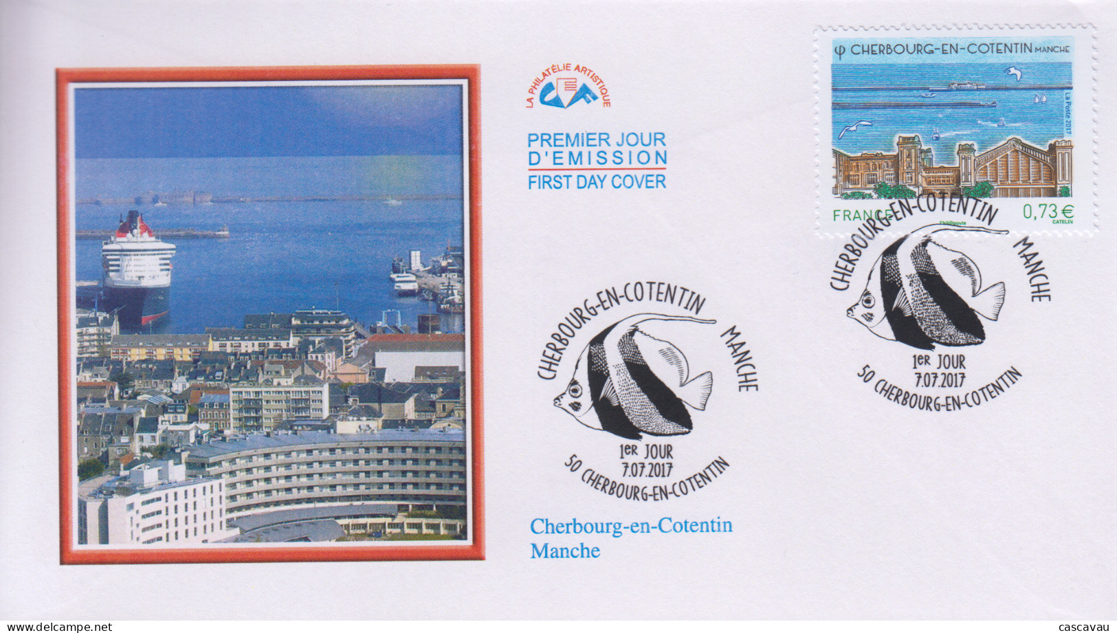 Enveloppe  FDC  1er  Jour    FRANCE    CHERBOURG   EN   COTENTIN     Manche    2017 - 2010-2019