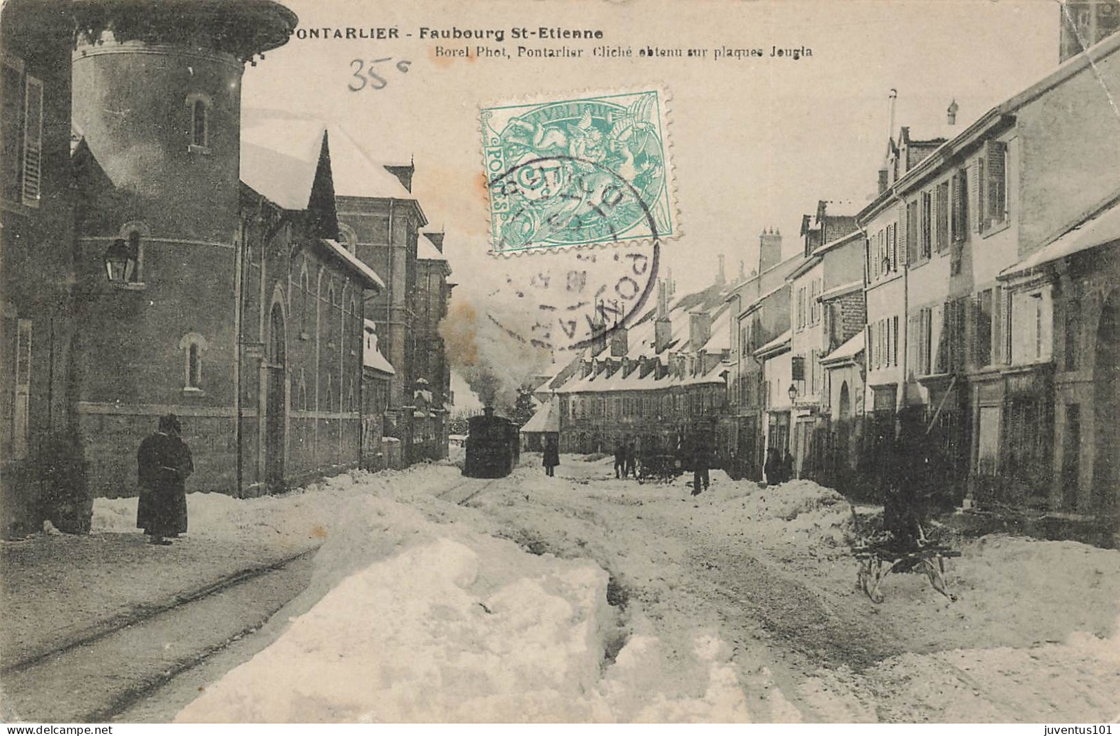 CPA Pontarlier-Faubourg St-Etienne-Timbre-En L'état       L2868 - Pontarlier