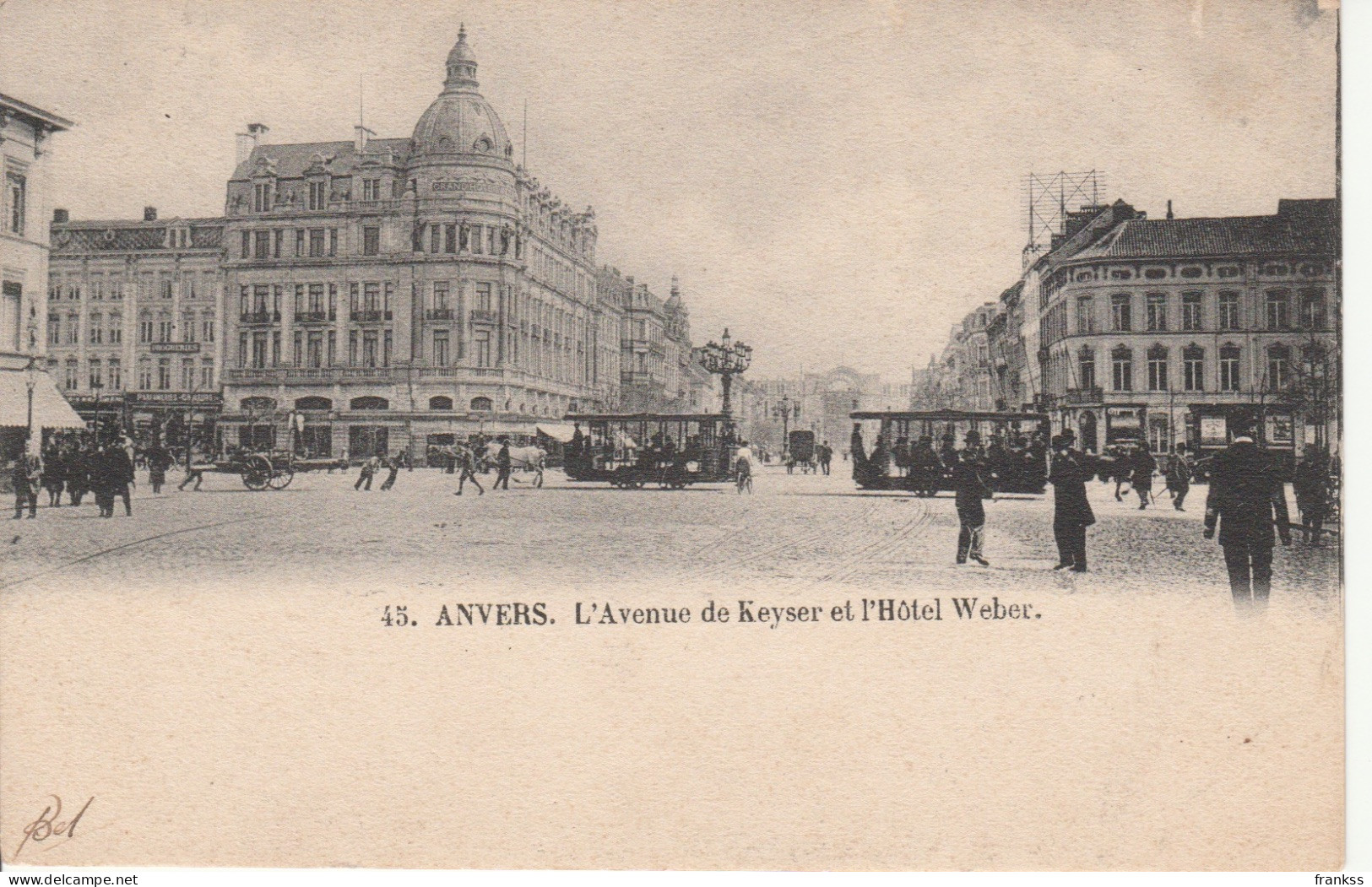 2 Paarde Trams Op Keyserlei RR ?? - Antwerpen