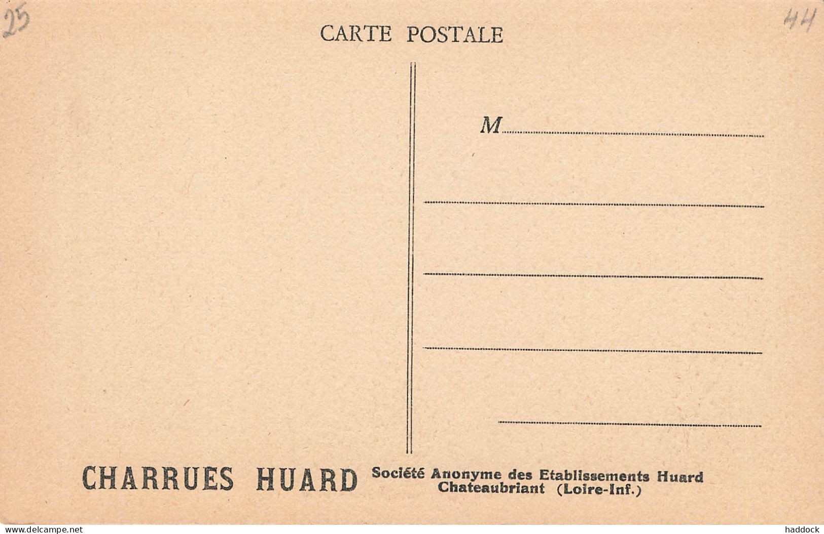 CHATEAUBRIANT : SOCIETE ANONYME DES ETABLISSEMENTS HUARD - PERCEUSES MULTIPLES - Châteaubriant