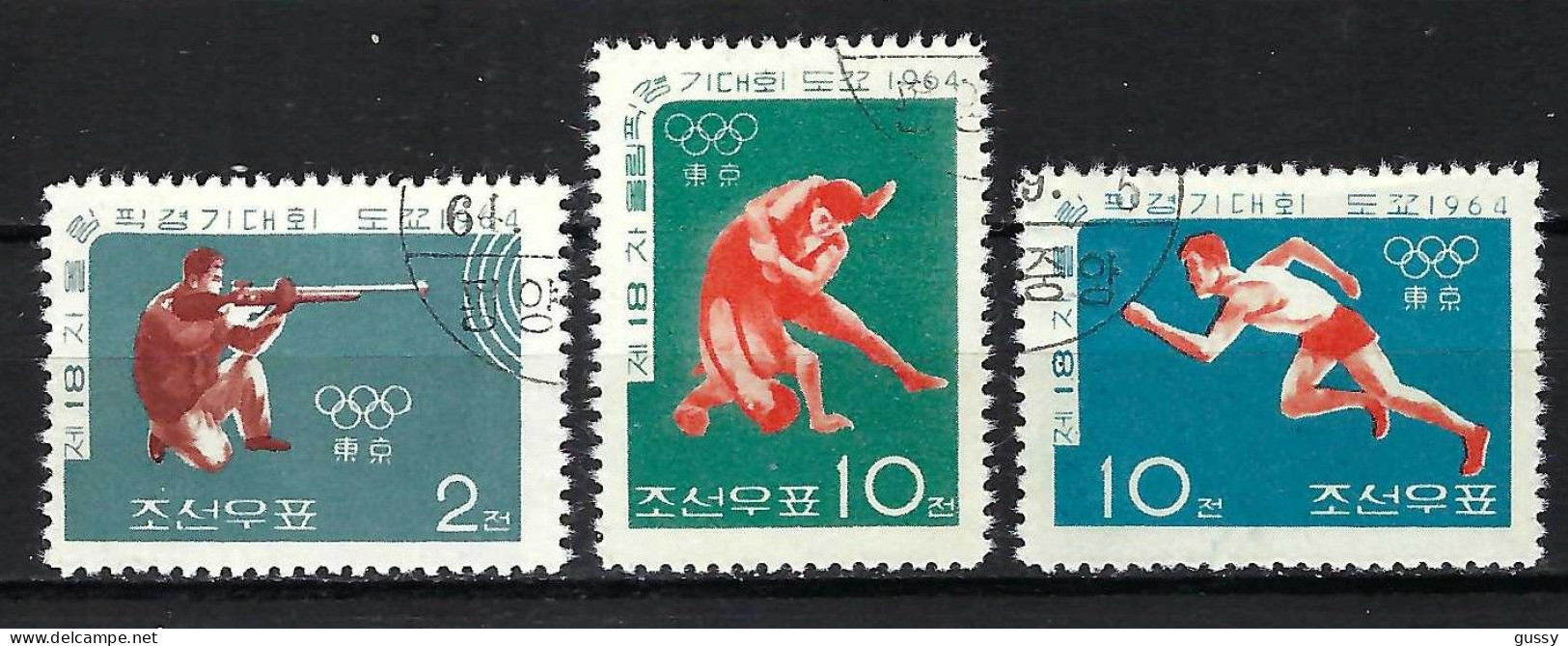 COREE DU NORD Ca.1964: Lot D' Obl. "J.O. De Tokyo" Petit Prix - Zomer 1964: Tokyo