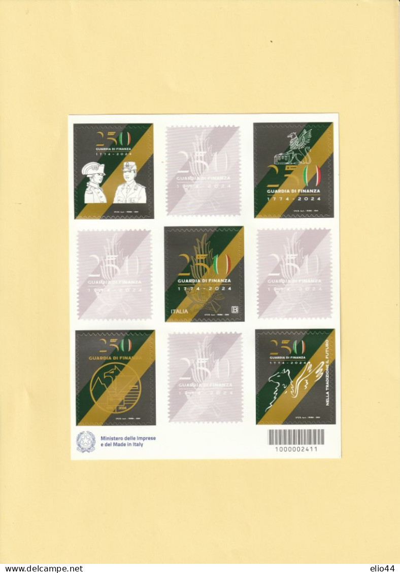 Francobolli - Italia 2024 -  1774-2024 - 250  Guardia Di Finanza - - Blocks & Sheetlets