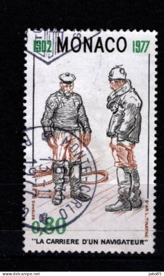 - MONACO - 1977 - YT N° 1106 - Oblitéré - Carrière De Navigateur - Beau Cachet - Used Stamps