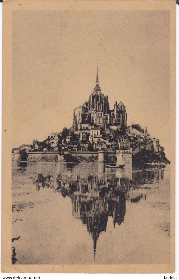 50 MONT SAINT-MICHEL - Côté Est - Circulée 1949 - Le Mont Saint Michel