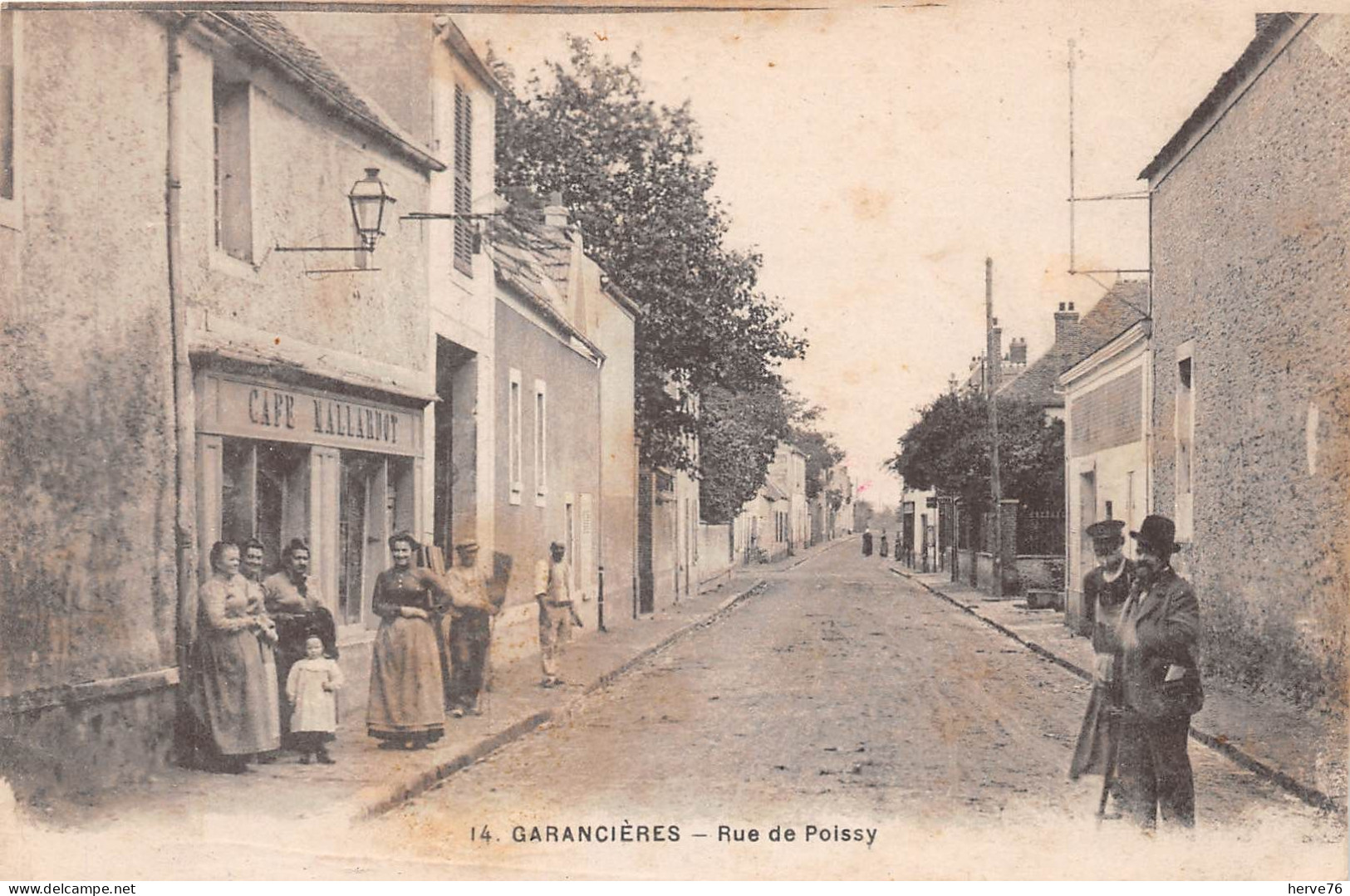 GARANCIERES - Rue De Poissy - Café Nallardot - St. Cyr L'Ecole