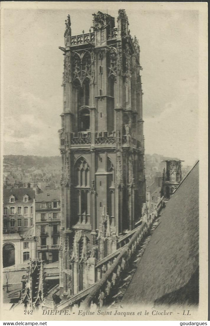 Dieppe - Eglise Saint-Jacques Et Le Clocher - (P) - Dieppe