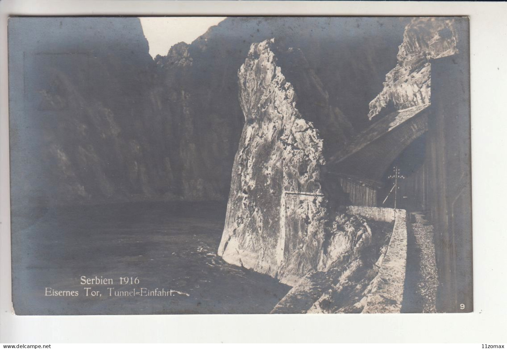 Railway Niš - Skopje - Gevegelia - Thessaloniki 1916 Tunnel On Demir Kapija Ex Serbia (sr2191) Eisenbahn Real Photo - Serbien