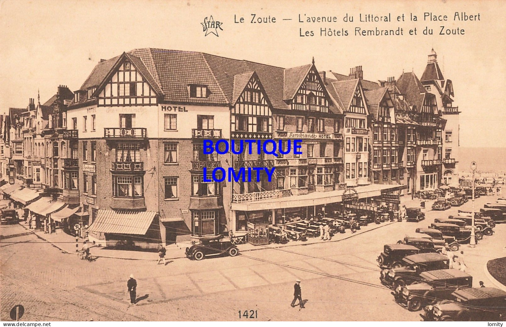 Belgique Knokke Knocke Le Zoute Avenue Du Littoral Et La Place Albert Hotels Rembrandt Et Du Zoute - Knokke
