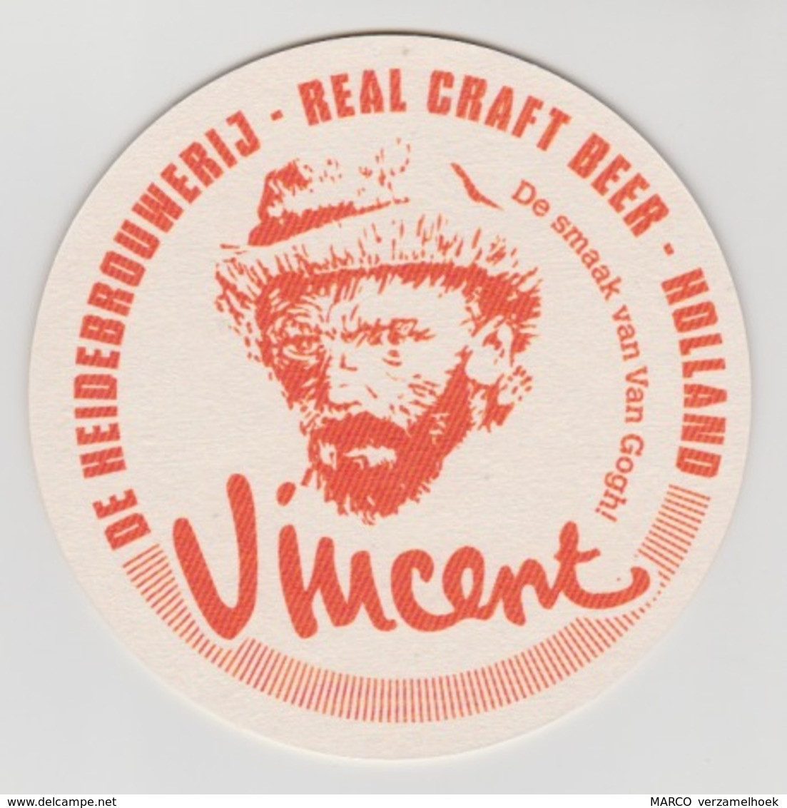 Bierviltje-bierdeckel-beermat Heidebrouwerij Real Craft Beer Vincent (van Gogh) Ede (NL) - Portavasos