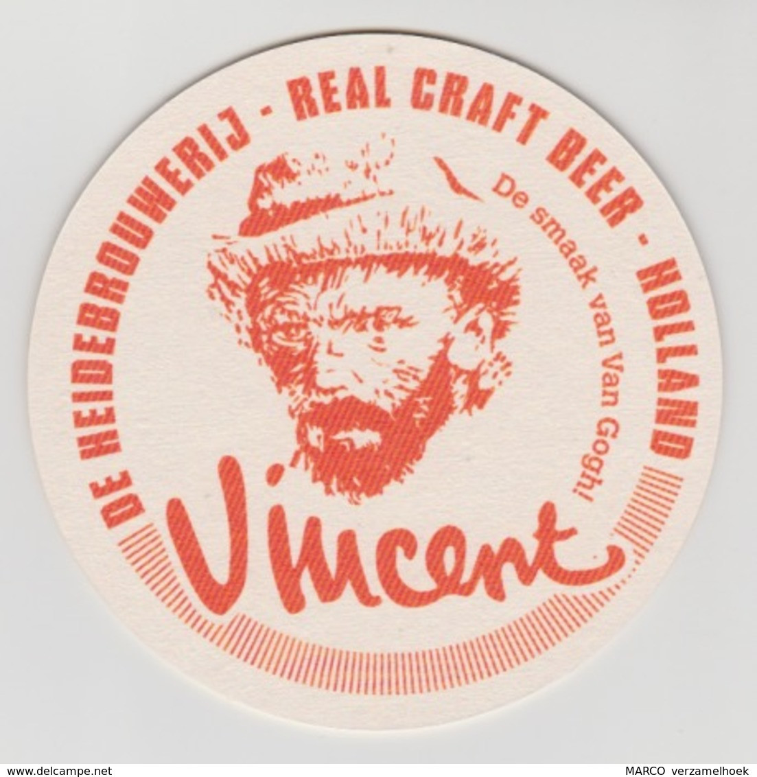 Bierviltje-bierdeckel-beermat Heidebrouwerij Real Craft Beer Vincent (van Gogh) Ede (NL) - Sous-bocks