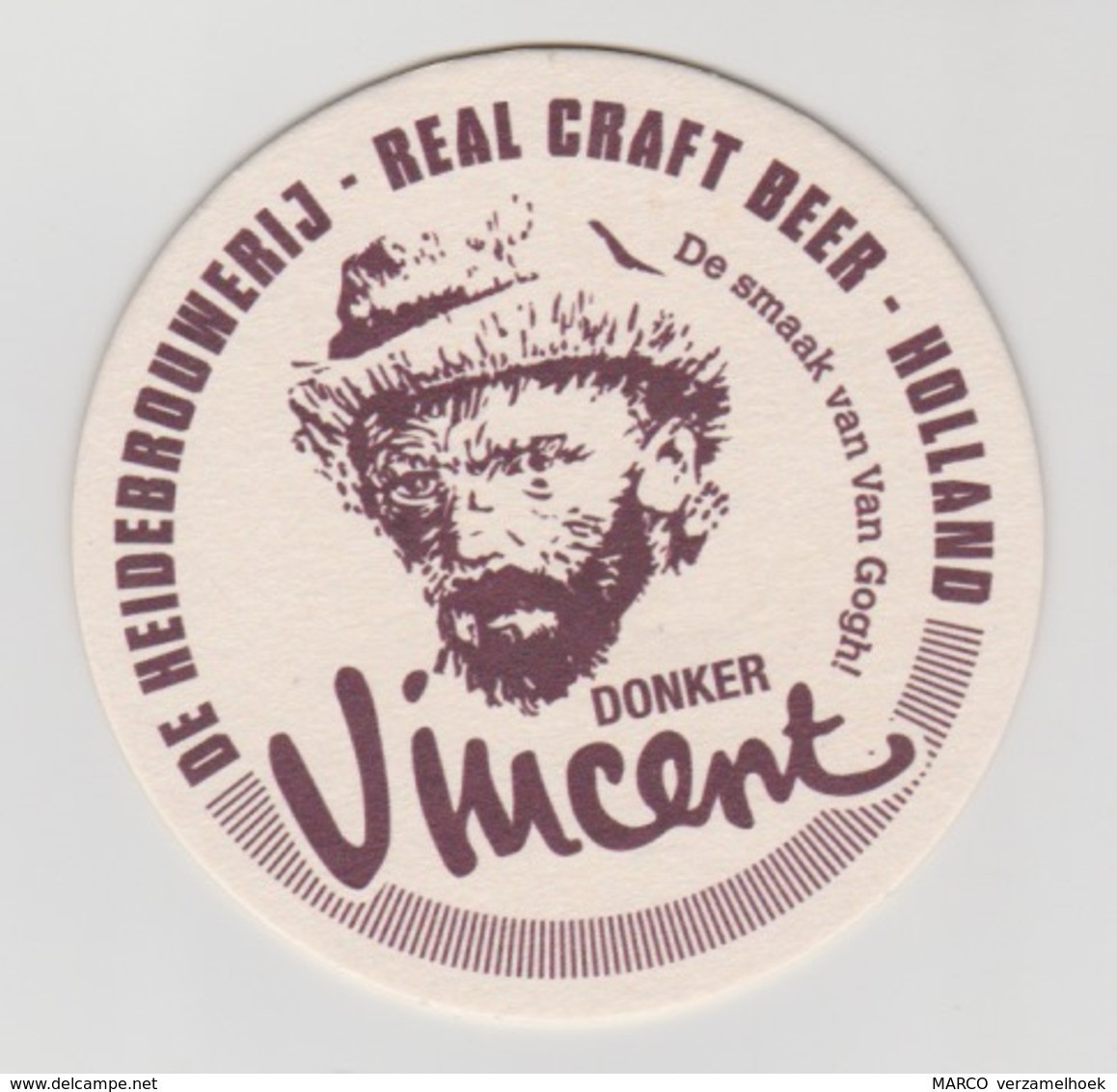 Bierviltje-bierdeckel-beermat Heidebrouwerij Real Craft Beer Vincent (van Gogh) Ede (NL) - Sotto-boccale