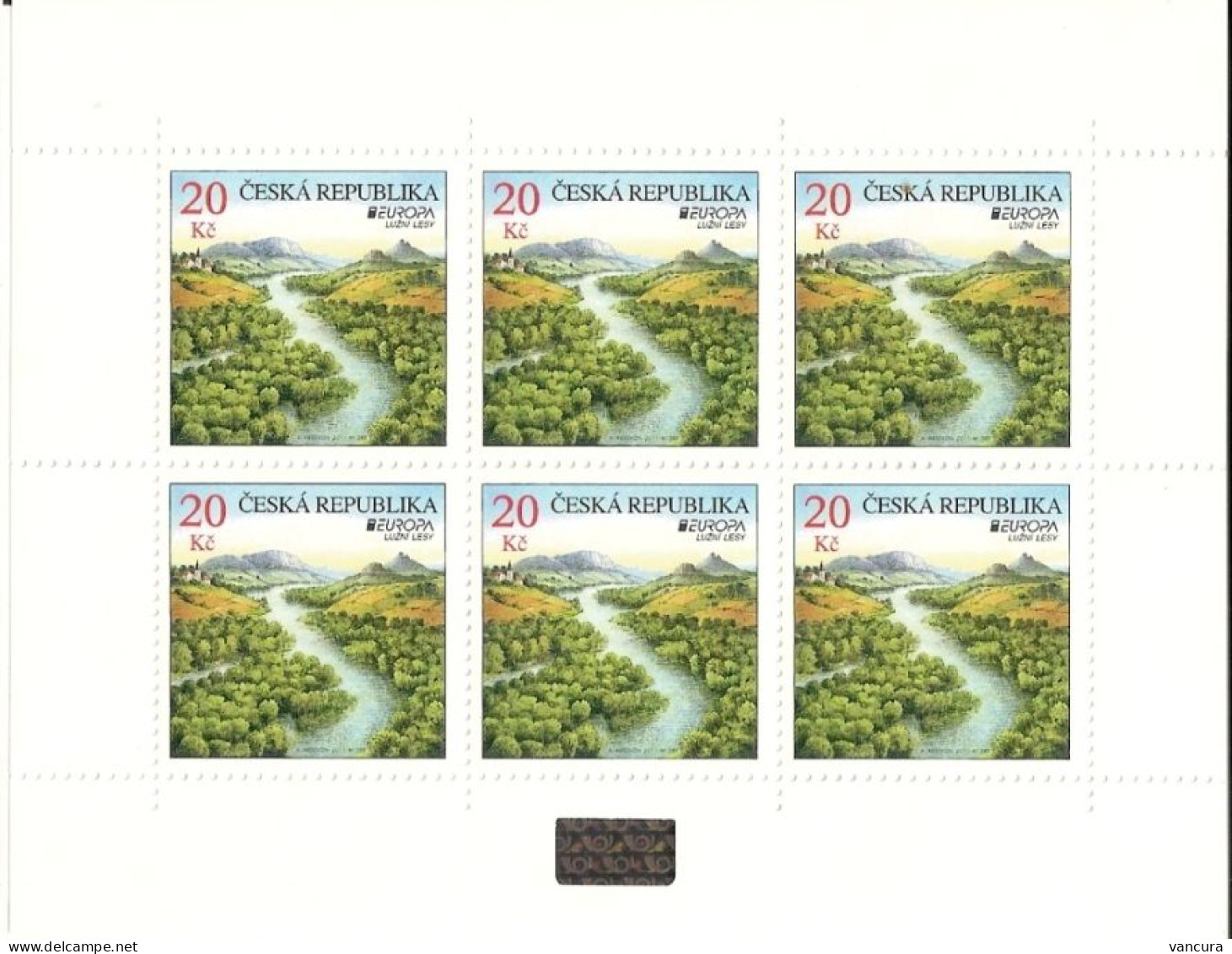 **A 680 Czech Republic EUROPA Alluvial Forests 2011 Hologram - 2011