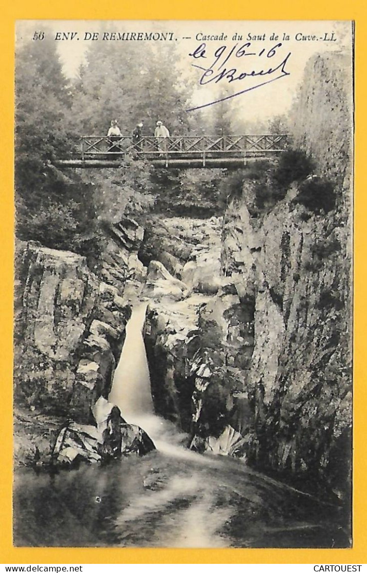 CPA Environs De Remiremont - Cascade Du Saut De La Cuve - 1916 - Otros & Sin Clasificación