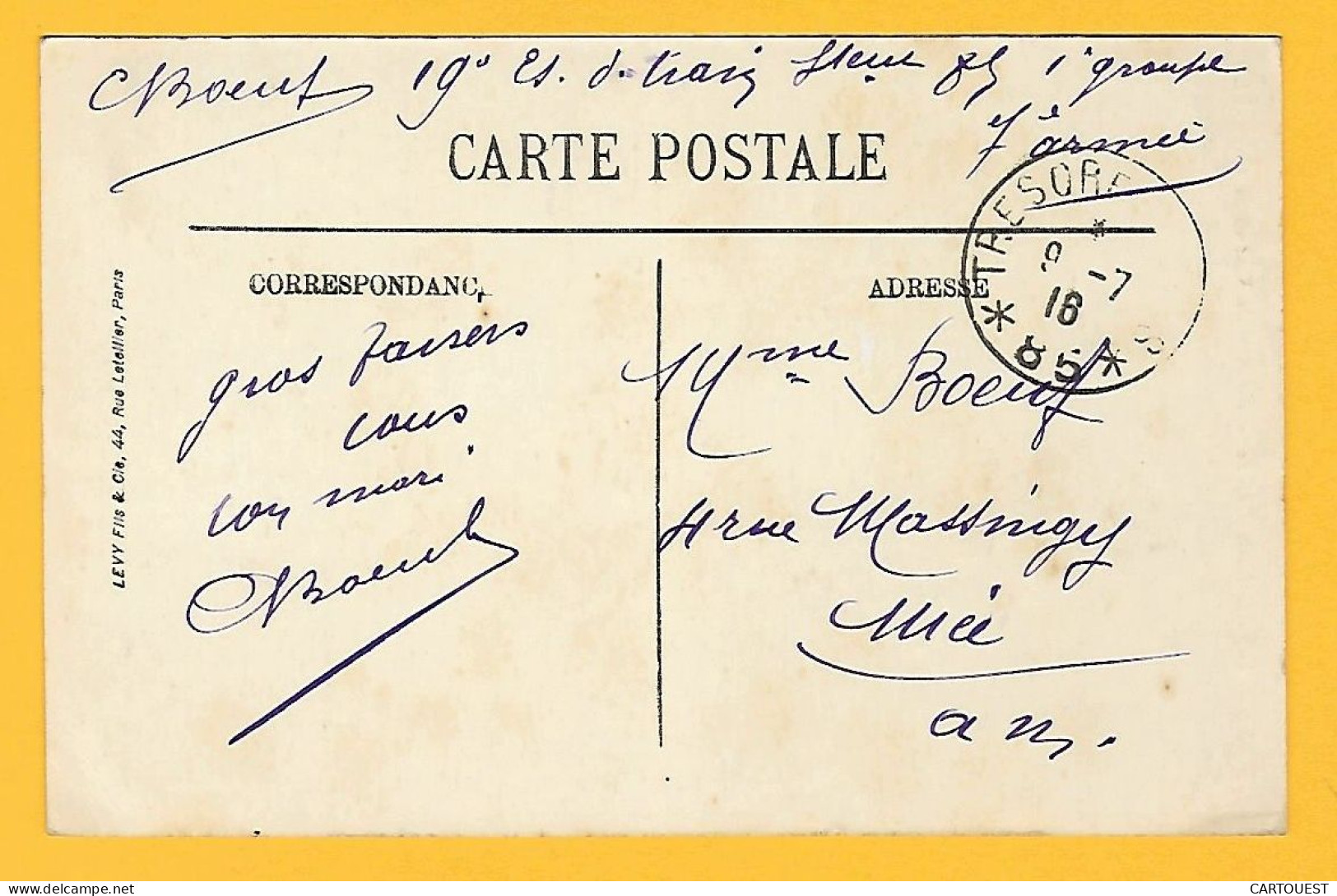 CPA Environs De Remiremont - Cascade Du Saut De La Cuve - 1916 - Otros & Sin Clasificación