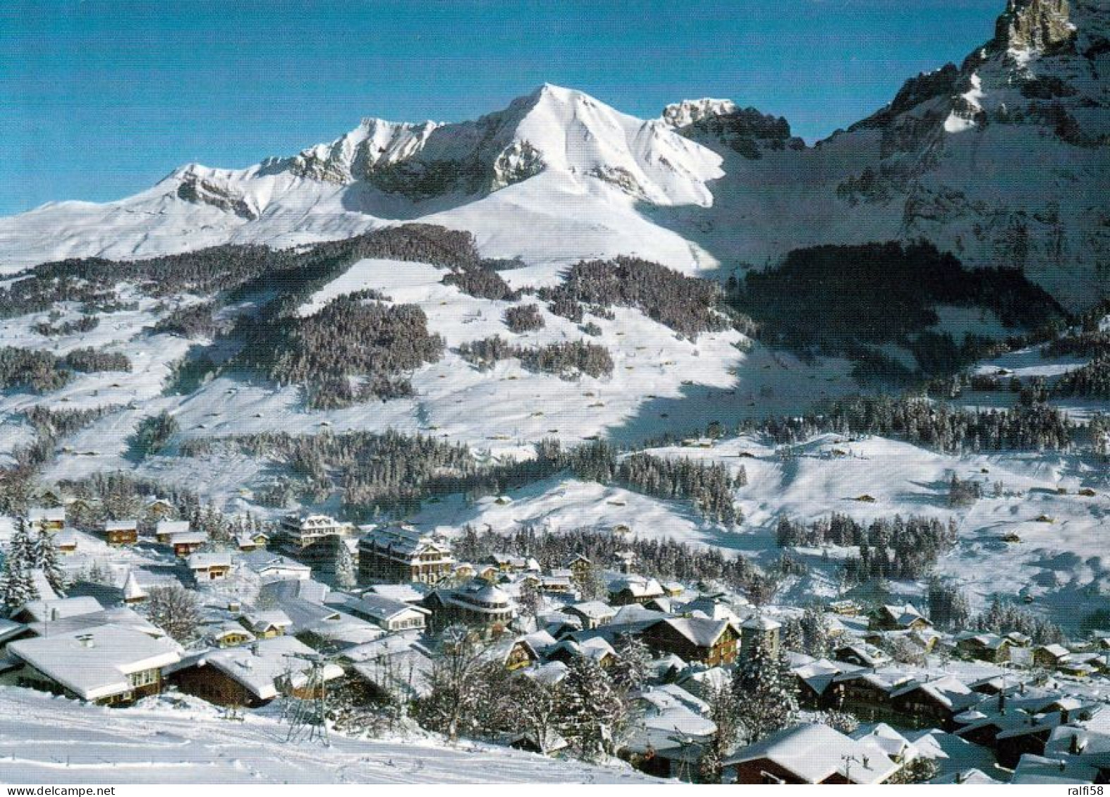 2 AK Schweiz * Blick Auf Adelboden Im Berner Oberland - 2 Luftbildaufnahmen * - Adelboden