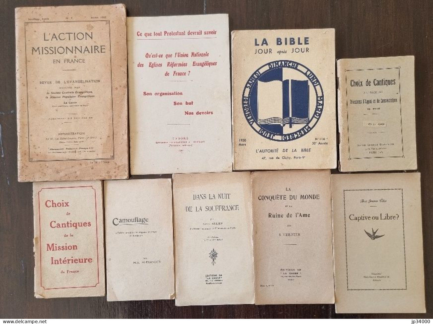 OPUSCULES RELIGIEUX. Lot De 9 Différents. Epoque Années 20-40 - Religión