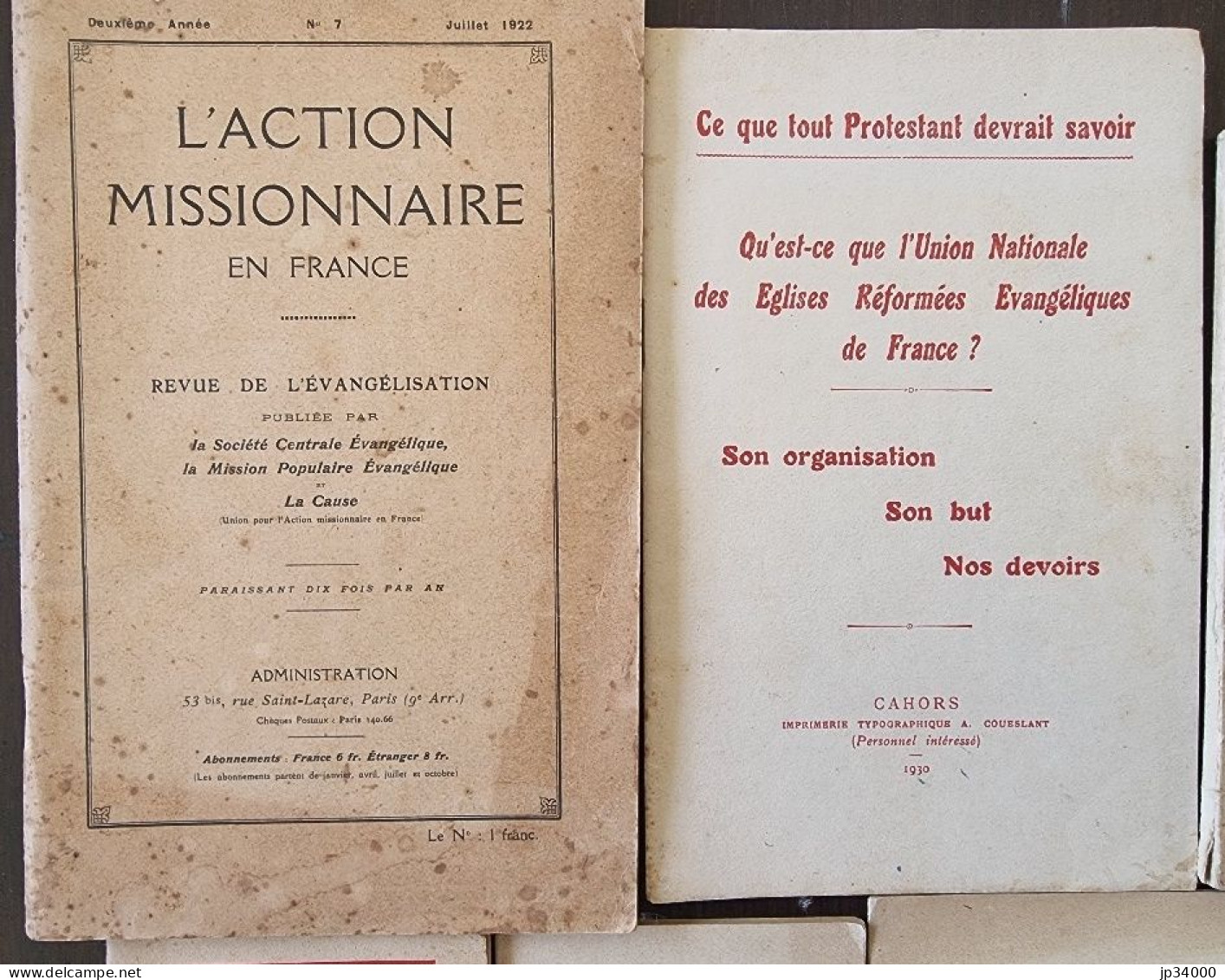 OPUSCULES RELIGIEUX. Lot De 9 Différents. Epoque Années 20-40 - Religion