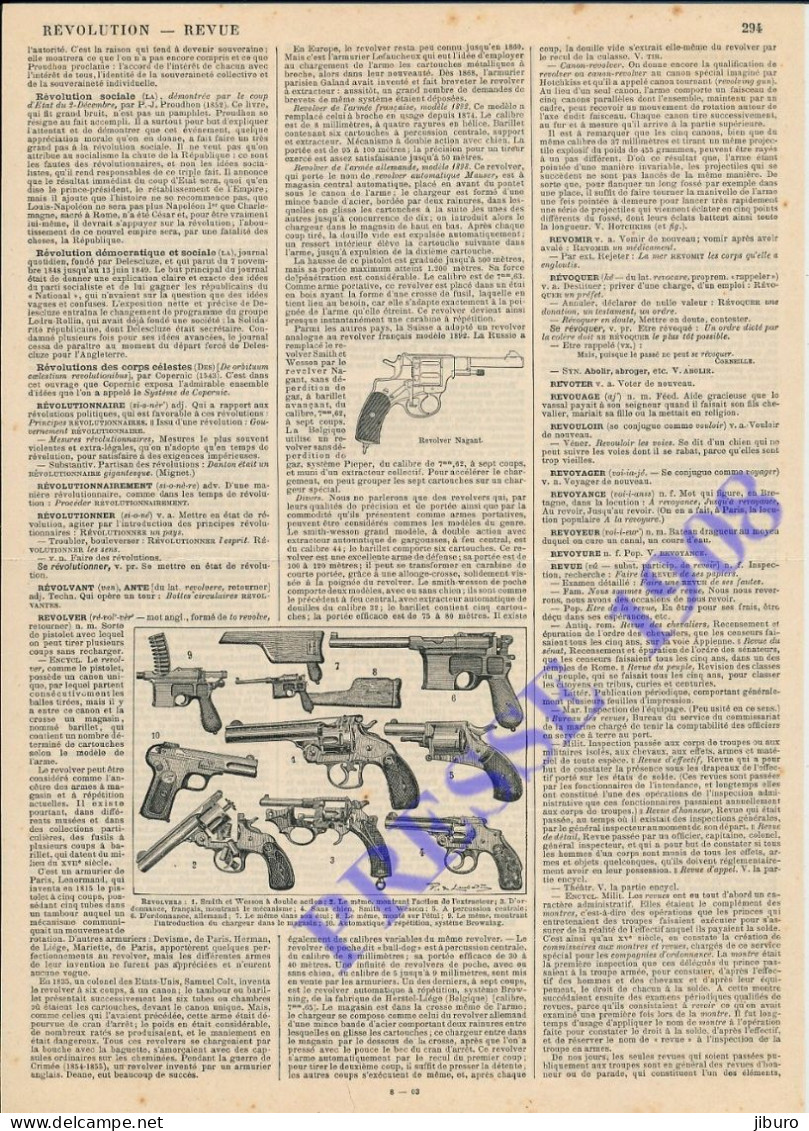 Doc Début 20° Siècle Revolver Nagant Smith Et Wesson Revolver Armes à Feu Pistolet Flobert Pistolier Capitaine Pistollet - Other & Unclassified
