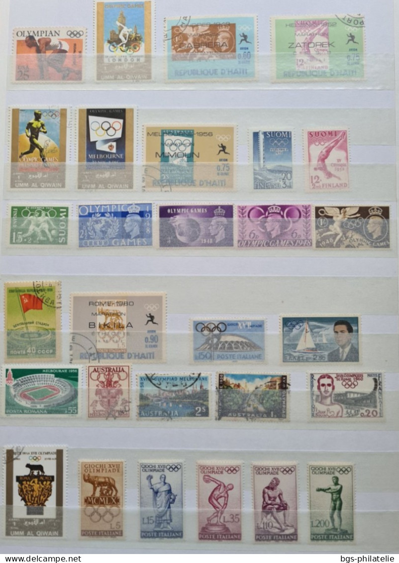 Collection De Timbres Sur Le Thème Des JEUX OLYMPIQUES. - Collezioni (senza Album)