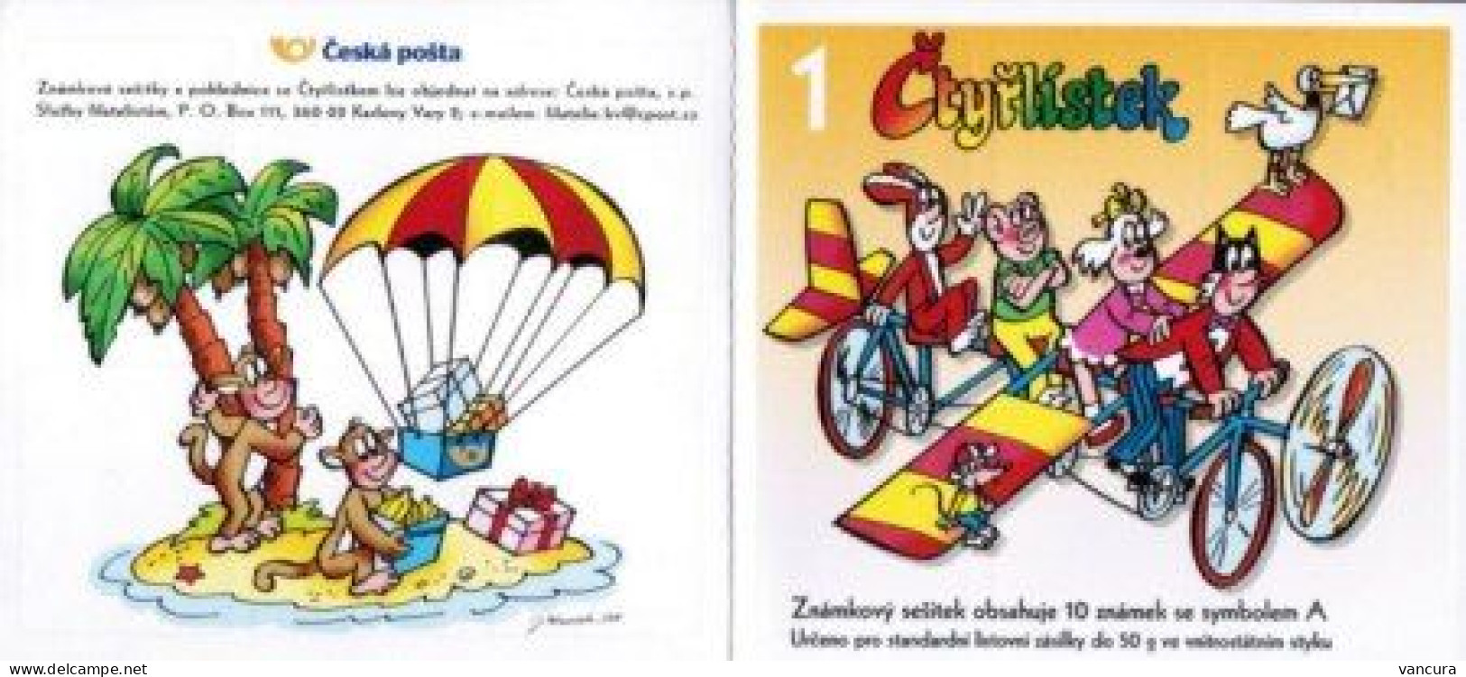 ** Booklets 630 (1-6) Czech Republic Fifinka Of Ctyrlistek Four-leaf Clover Cartoon 2010 Dog Cat Pig Hare 1st Edition - Ongebruikt