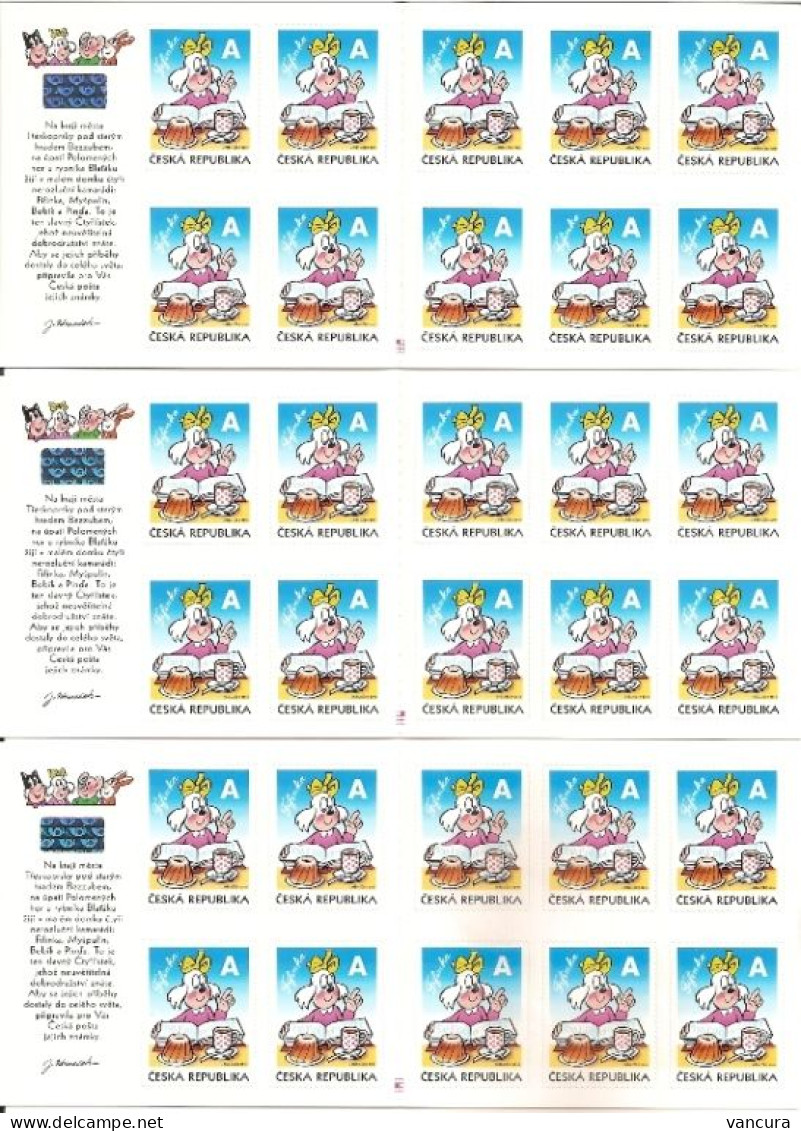 ** Booklets 630 (1-6) Czech Republic Fifinka Of Ctyrlistek Four-leaf Clover Cartoon 2010 Dog Cat Pig Hare 1st Edition - Ongebruikt