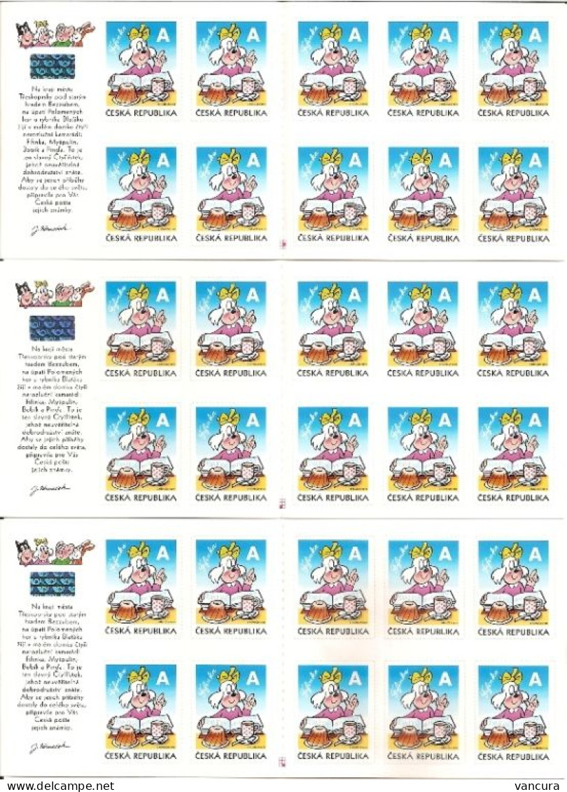 ** Booklets 630 (1-6) Czech Republic Fifinka Of Ctyrlistek Four-leaf Clover Cartoon 2010 Dog Cat Pig Hare 1st Edition - Unused Stamps