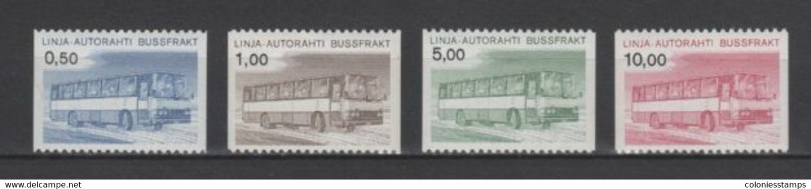 (S1826) FINLAND, 1981 (Bus Parcels Stamps). Complete Set. Mi ## BP14-BP17. MNH** - Envios Por Bus