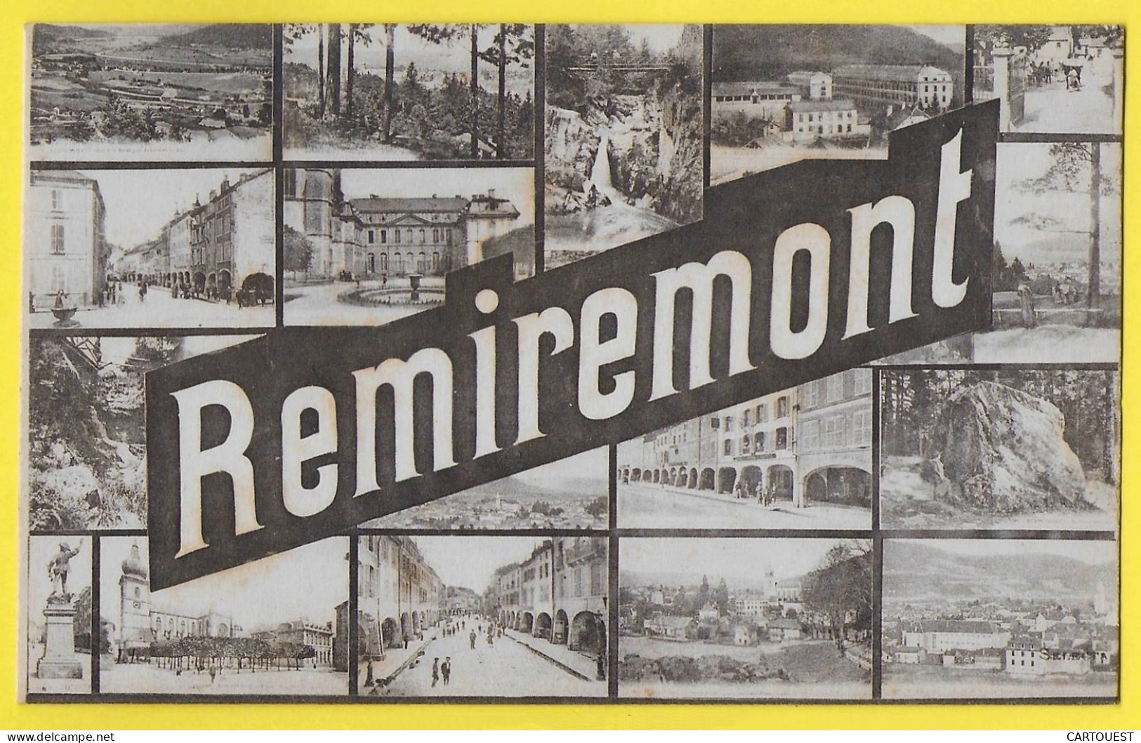 CPA REMIREMONT Multivues - Voyagée 1916 - Remiremont