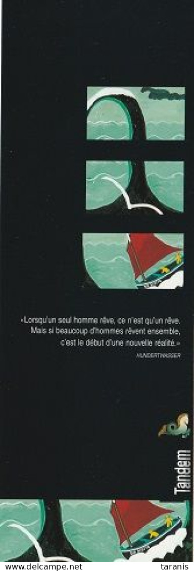 TANDEM - Les Toiles De Mer - VOILE BREST, BEAUX-ARTS - MP TBon Etat (voir Scan) - Marque-Pages