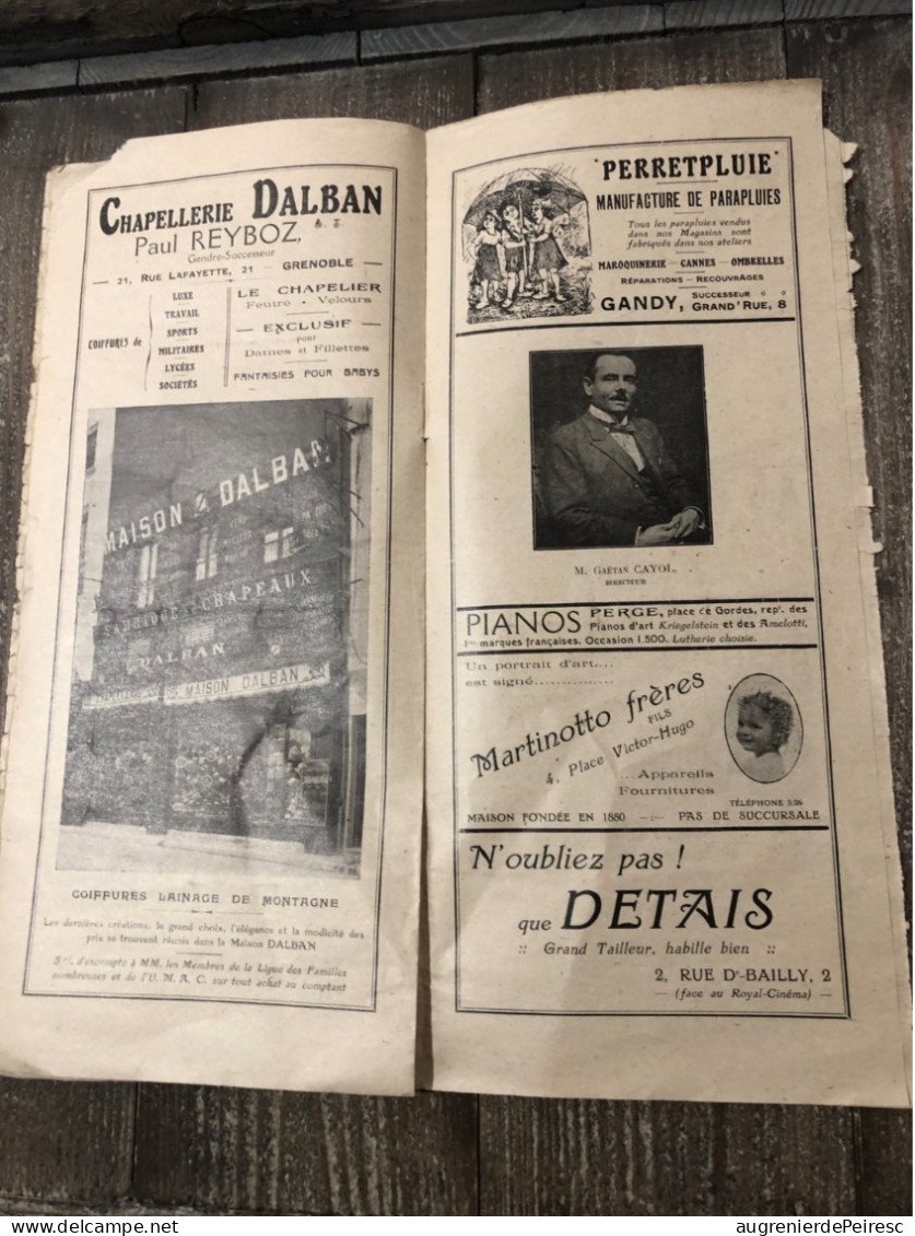 Programme Du Théâtre De Grenoble 1922-23 - Programme