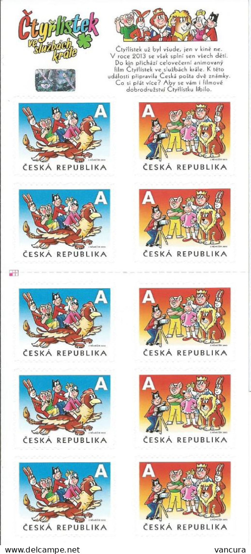 ** Booklet 750-751 Czech Republic Ctyrlistek Four-Leaf Clover In The King's Service Cartoon 2012 2nd Issue - Comics