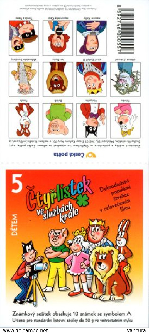 ** Booklet 750-751 Czech Republic Ctyrlistek Four-Leaf Clover In The King's Service Cartoon 2012 2nd Issue - Bandes Dessinées