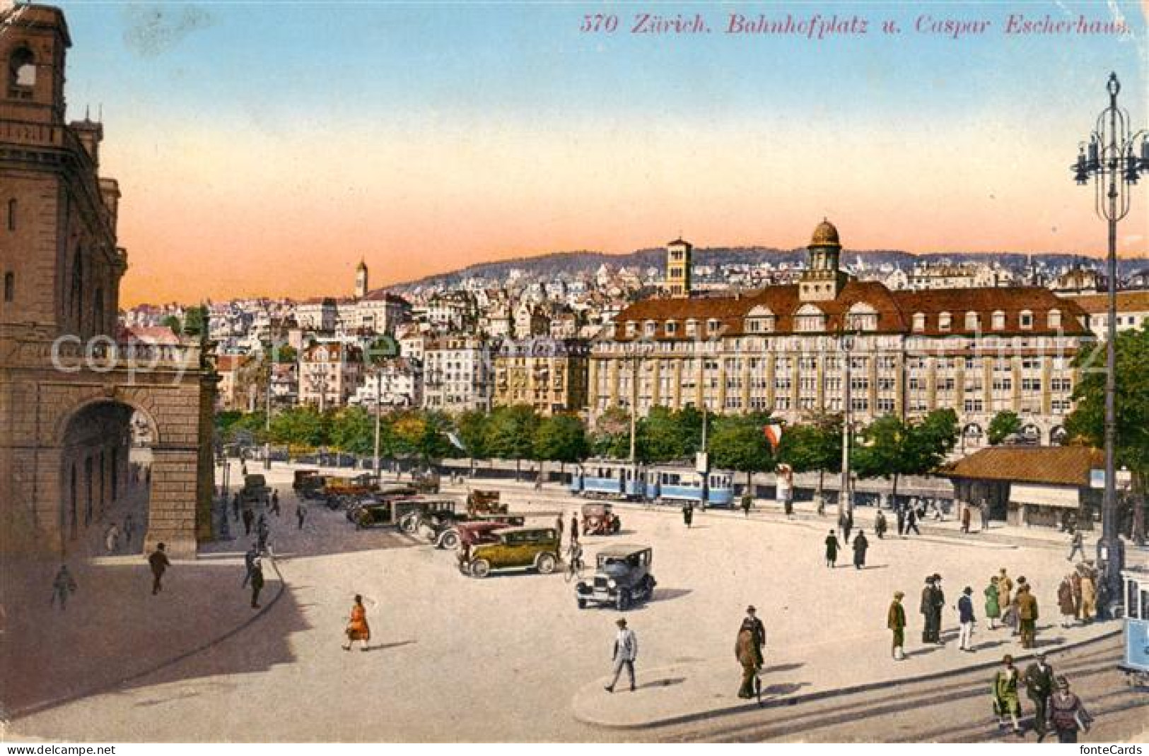 13802500 Zuerich ZH Bahnhofplatz Und Caspar Escherhaus Zuerich ZH - Otros & Sin Clasificación