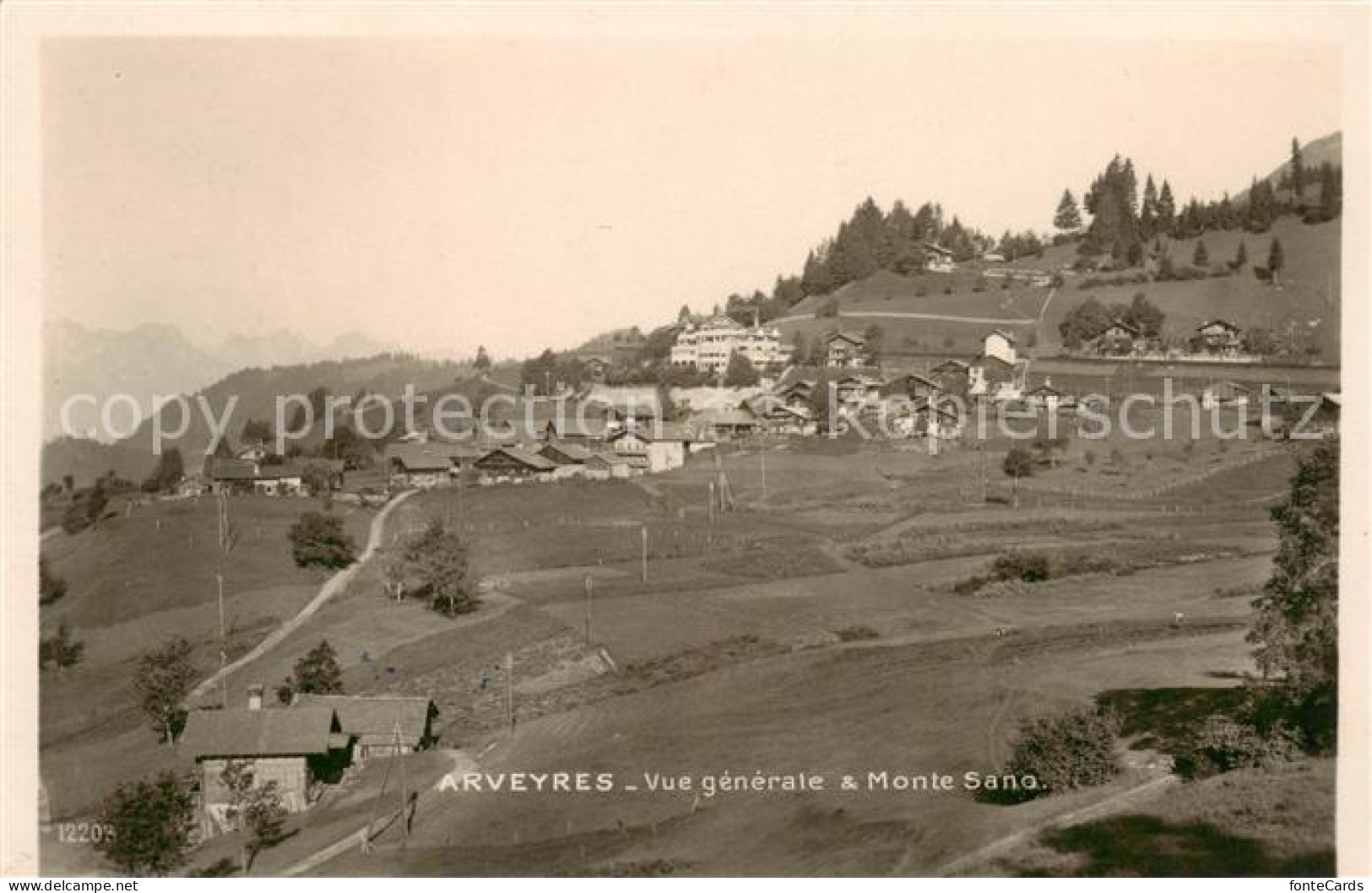 13802454 Arveyres Villars-sur-Ollon VD Vue Generale Et Monte Sano - Sonstige & Ohne Zuordnung