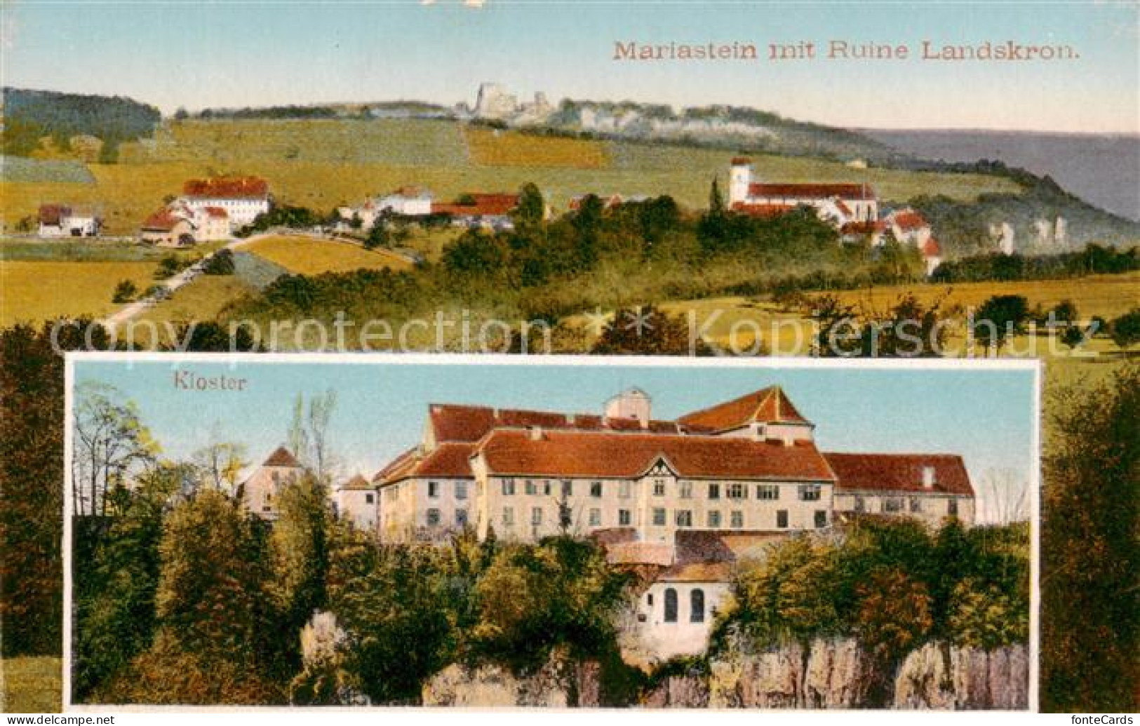13802451 Mariastein SO Kloster Panorama Mit Ruine Landskron Mariastein SO - Andere & Zonder Classificatie