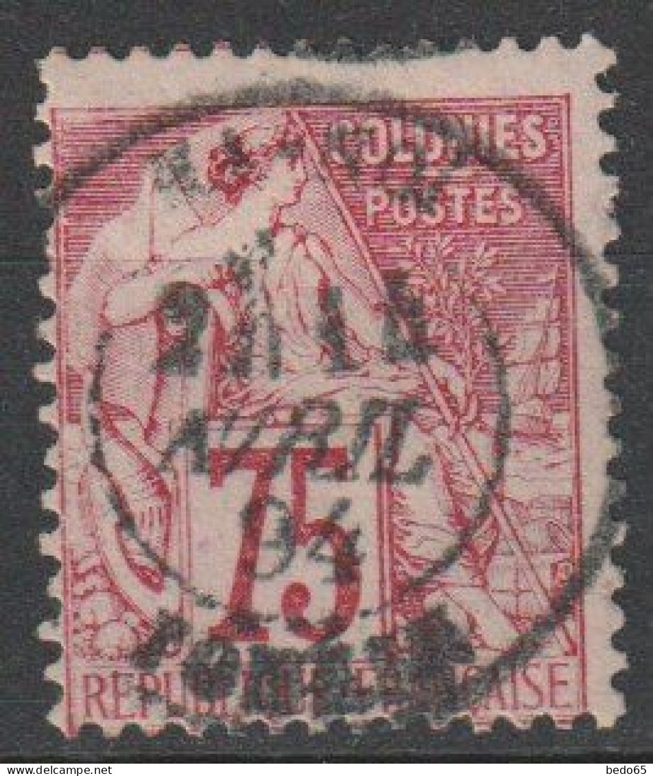 COLONIE GENERAL TYPE ALPHEE DUBOIS N° 58 OBL  CACHET HA-NOI TONKIN TB - Usati