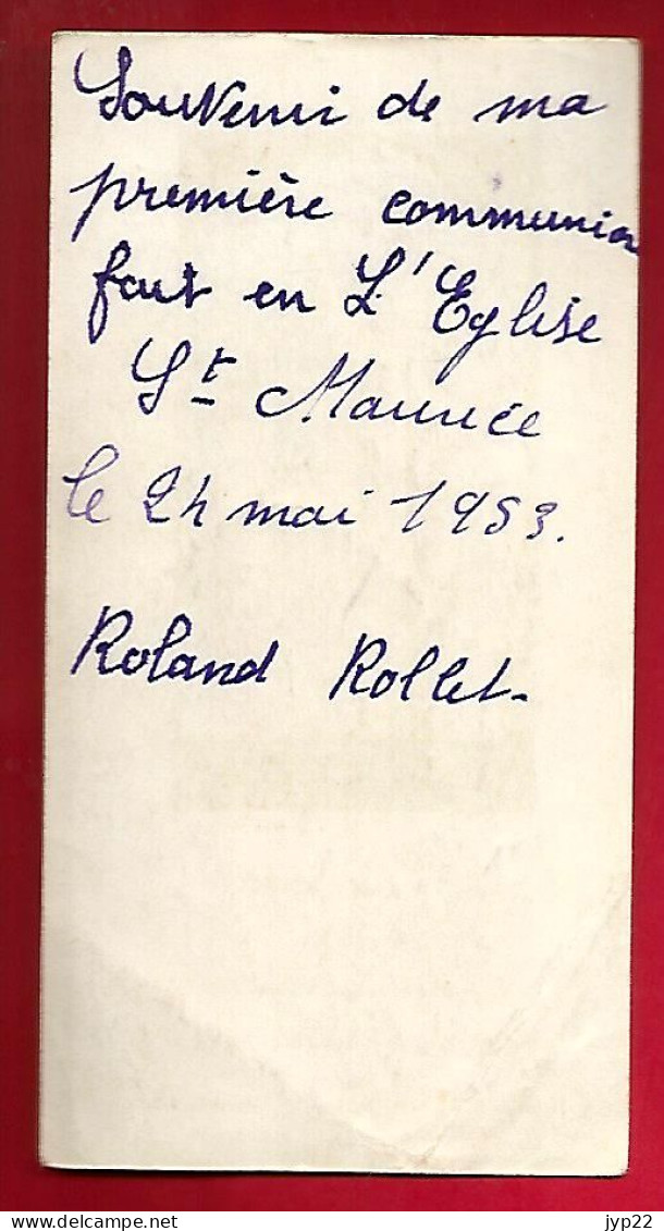 Image Pieuse Ed Bouasse Lebel GD 16651 J'ai Prié Jésus En Ce Jour ... Roland Rollet Eglise Saint Maurice De ? 24-05-1953 - Imágenes Religiosas