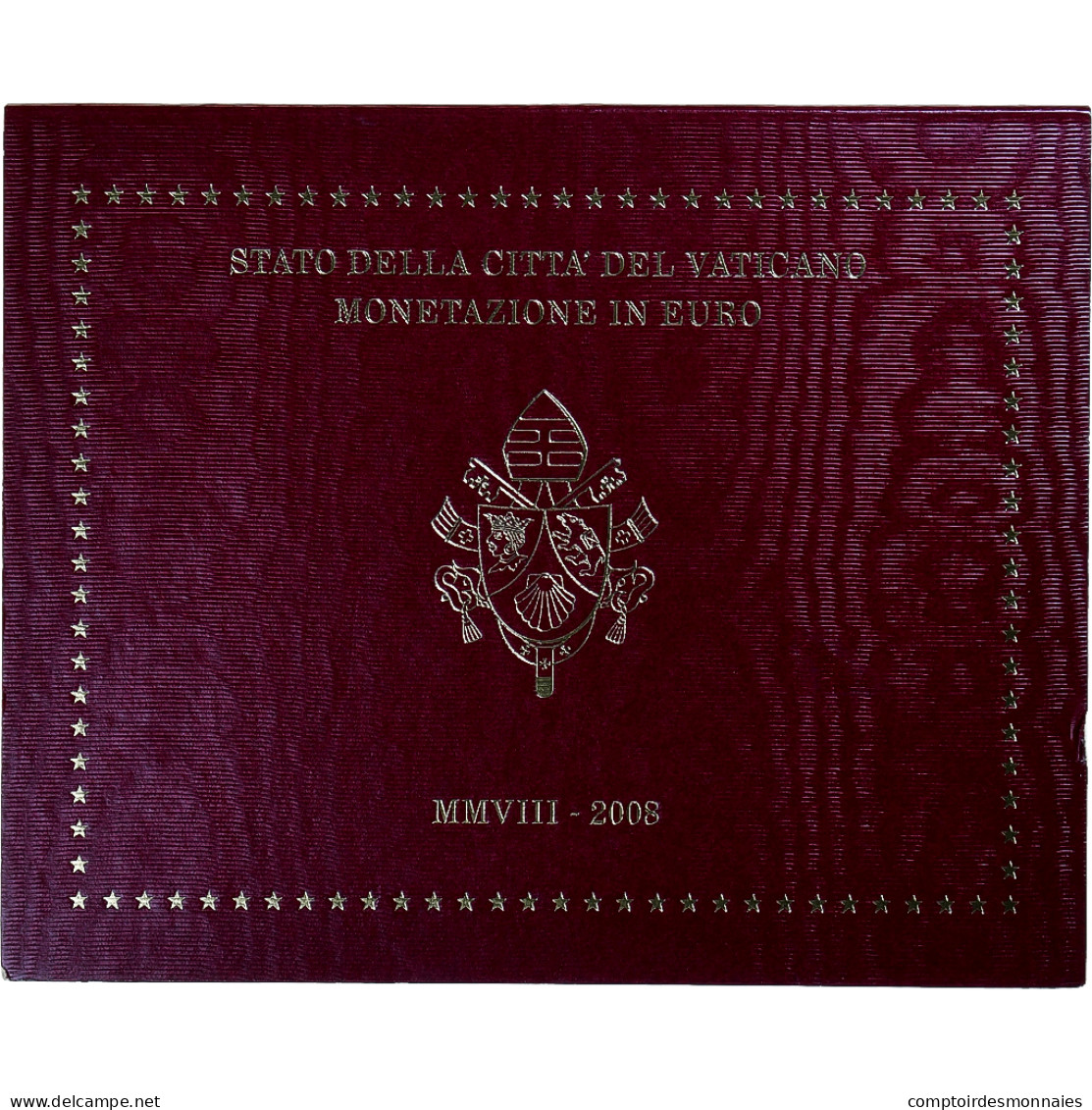 Vatican, Benoît XVI, 1 Cent To 2 Euro, 2008, Rome, FDC - Vatican
